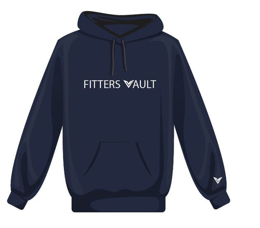 Fitters Vault  | New England Work Wear | Graphic Hoodie | Navy