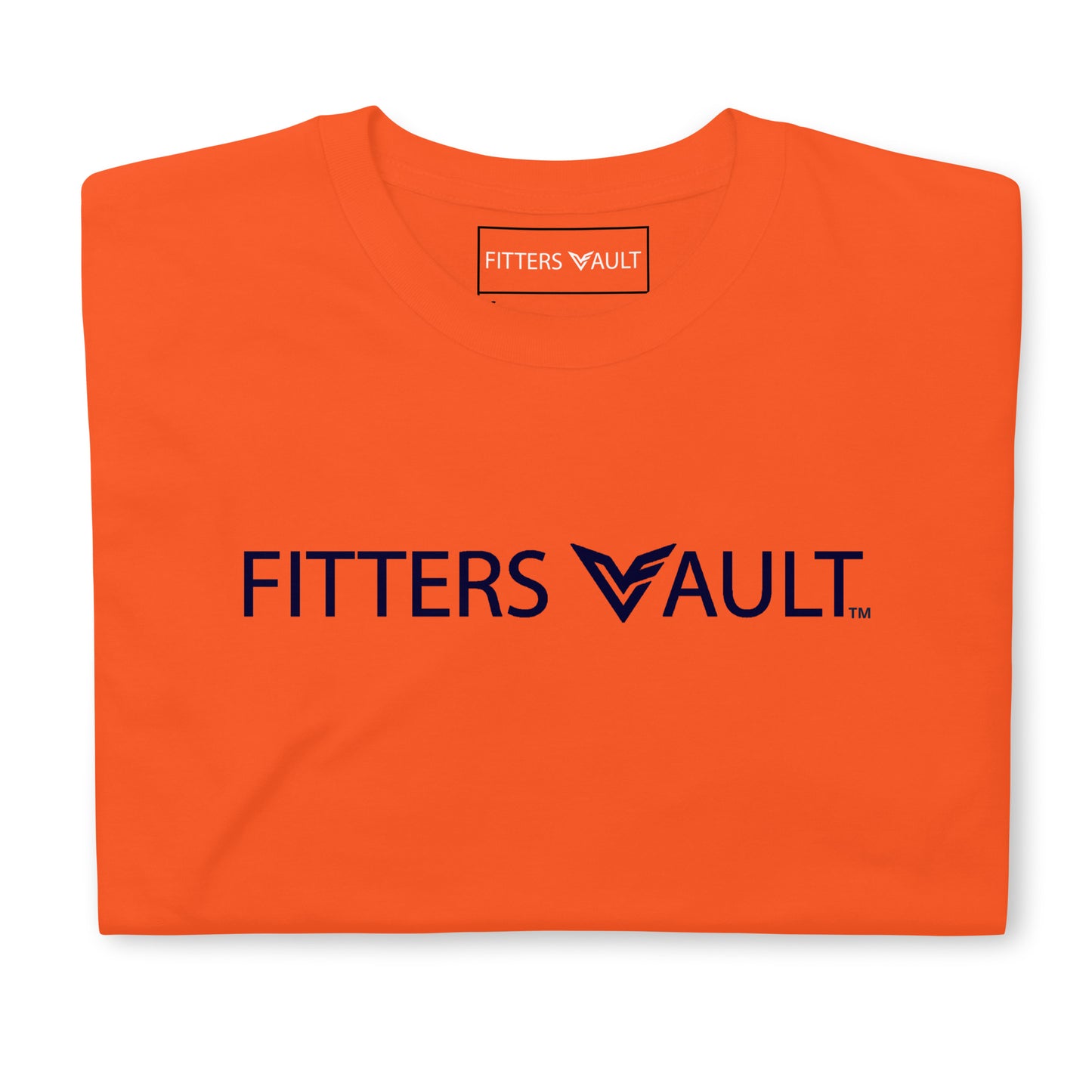Fitters Vault  | New England Work Wear | Graphic T-Shirt | Orange and Navy