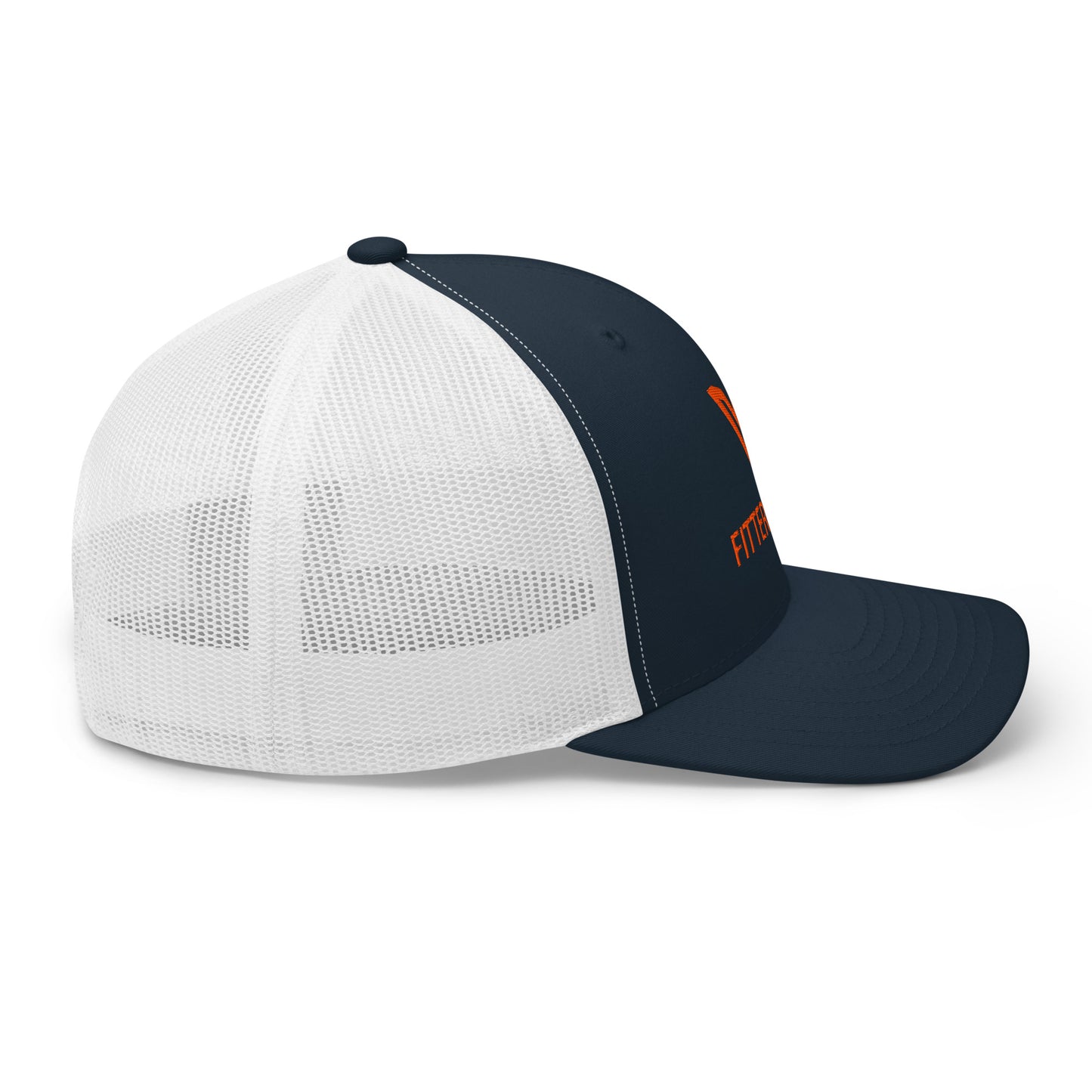 Fitters Vault | New England Work Wear | Trucker Hat | Navy Orange